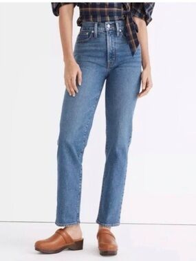Madewell The Perfect Vintage Straight Jeans- Blue